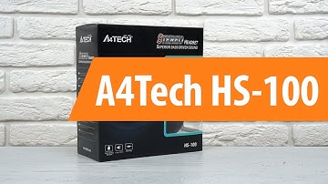 Распаковка A4Tech HS-100 / Unboxing A4Tech HS-100