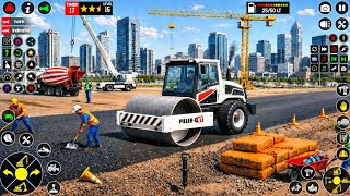 New Road Roller Duty On Road Construction Simulator : JCB Road Construction 3D : Android Gameplay