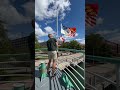 Raising of the flags, a morning tradition. #detroitriverwalk | #detroitriver | #boattours