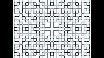 Sum of Neighbours Cellular Automaton, Modulo 8: Grey Cell Green