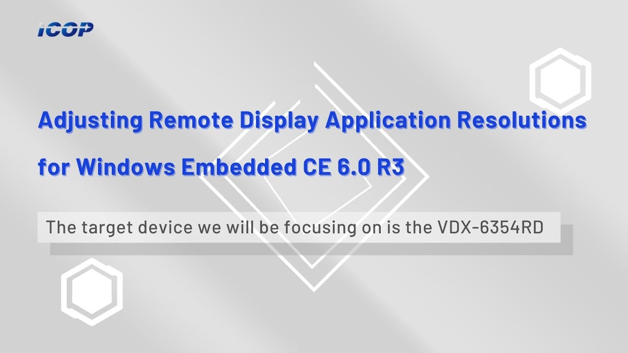 Adjusting Remote Display Application Resolutions for Windows Embedded