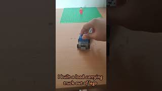 I built a load carrying truck out of lego#legominifigures #legos#legobuild#fyp#fun#building#builds