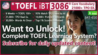 Want to unlock the complete TOEFL learning system? TOEFL Core 3086 Vocabulary+TPO A641-中文 screenshot 2