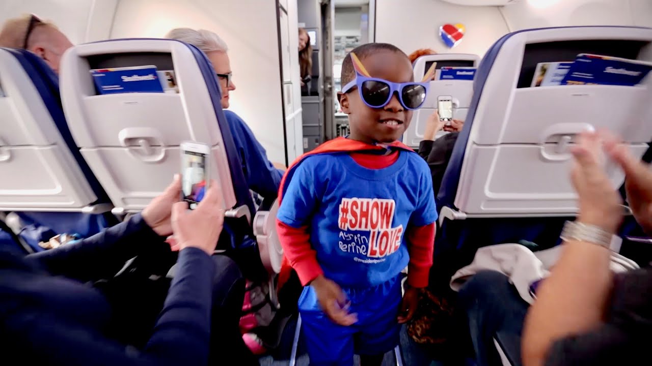 Young Passenger uses his superpowers to pay it forward Southwest