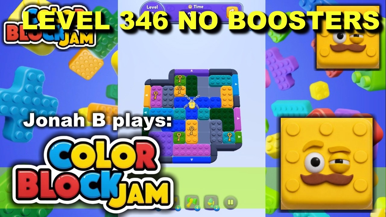 Color Block Jam Level 346 No Boosters - YouTube