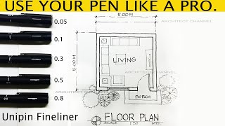 HOW TO USE YOUR PENS IN ARCHITECTURAL DRAWINGS LIKE A PRO.