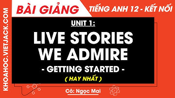 Tiếng Anh lớp 12 Unit 1: Life stories we admire - Getting started - trang 8, 9 | Global success