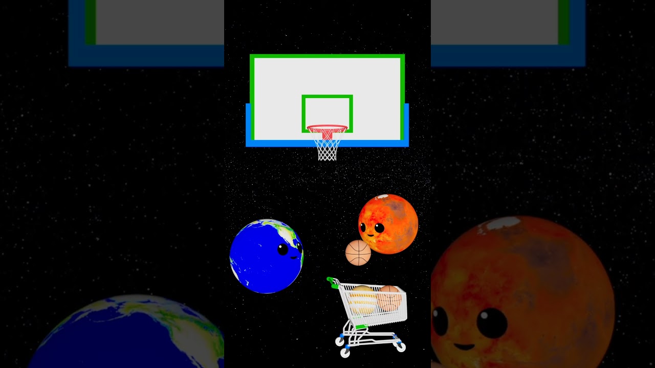 BASKETBALL PLANETS 🏀🌎🪐🏀 | Mercury Venus Earth Mars Jupiter Saturn Uranus Neptune 
