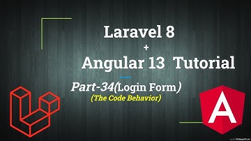 Login Form Angular | Login with JWT Token in Angular Laravel | Laravel Angular Tutorial Part-34