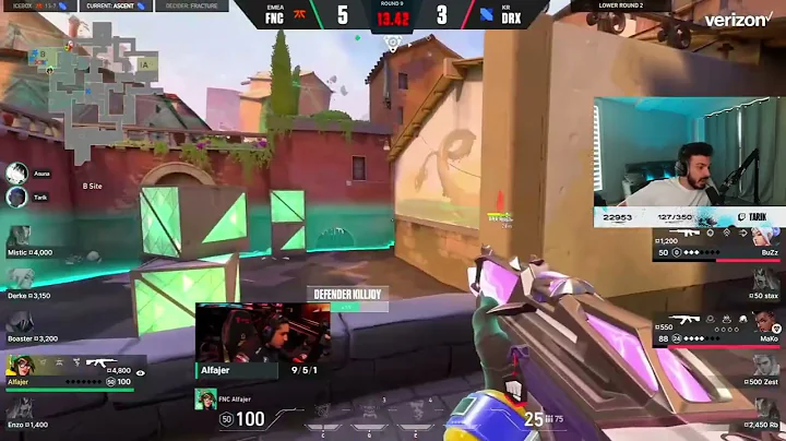 BOASTER INSANE SPRAY TRANSFER AND ALFAJER CLUTCH IN 1 ROUND | DRX VS FNATIC | TARIK REACTION