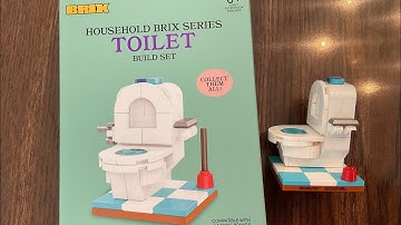 Let’s Build Brix Household Series Toilet | Five Below LEGO compatible building blocks