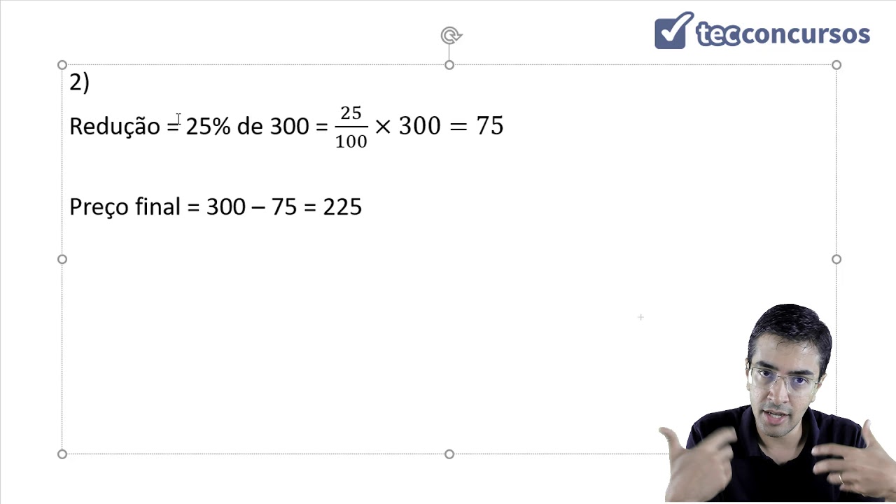 Porcentagem Parte 4 redu o Percentual YouTube