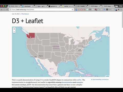 Web mapping tools (leaflet.js)