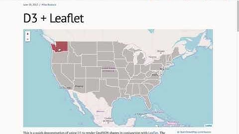 Web mapping tools (leaflet.js)