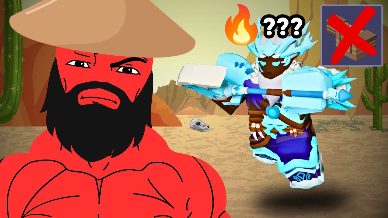 ADETUNDE KIT with NO ARMOR Until I Lose! (Roblox Bedwars)