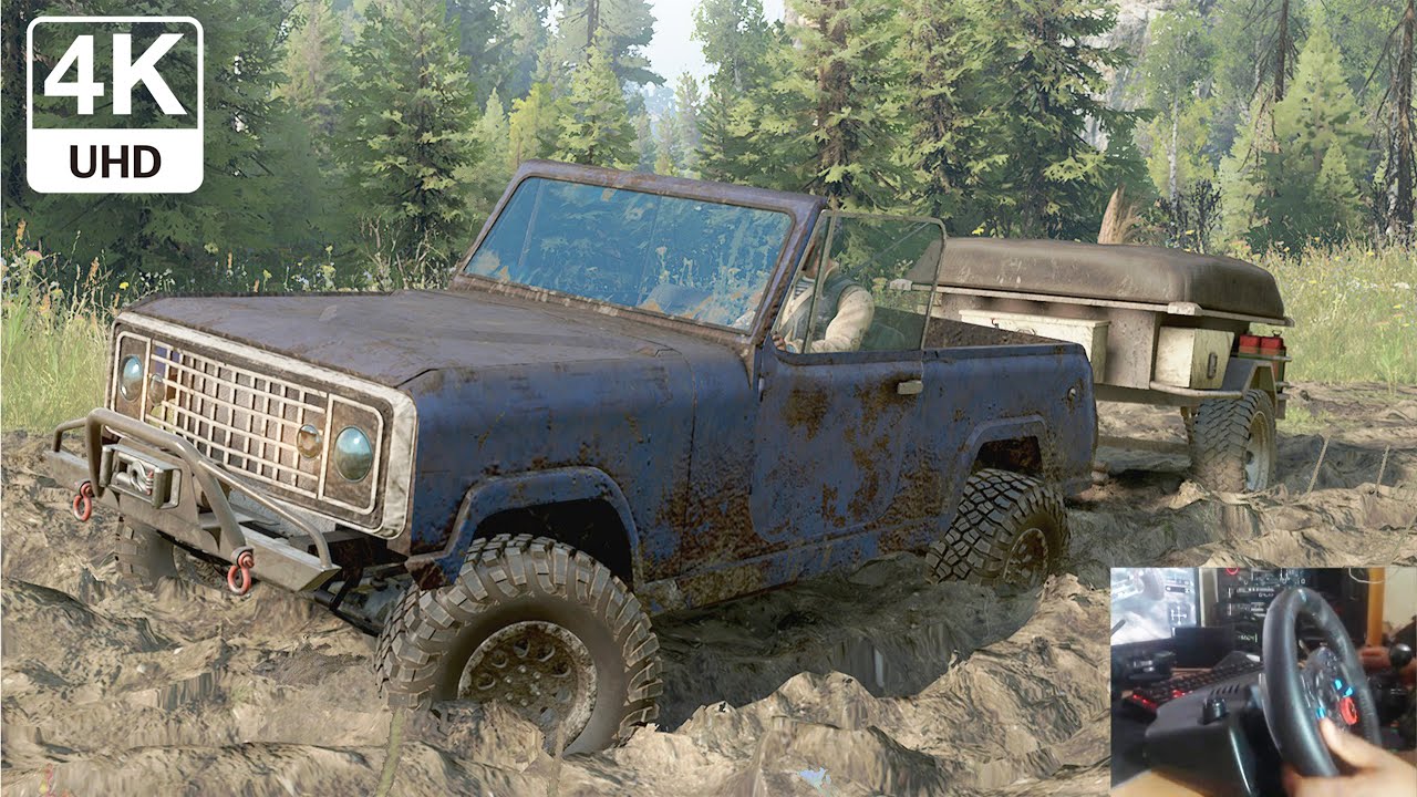 CCM J72 Commando Mud Drive Adirondack Adventures UHD 4K60 SnowRunner Logitech G29 Gameplay