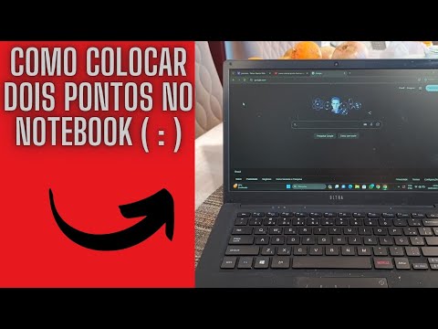 como colocar dois pontos no notebook - YouTube