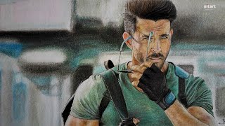 Drawing of Hrithik Roshan as 'Kabir' in WAR | Nitart screenshot 1