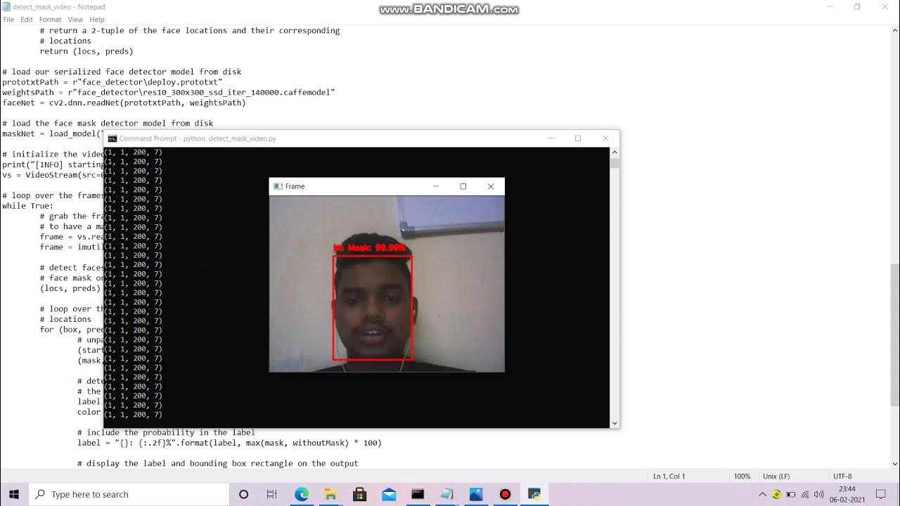 Face Mask Detection Using OpenCV-python | KERAS | NumPy | SciPy ...