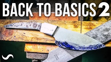 MAKING A KNIFE WITH NO POWER TOOLS!!! PART 2