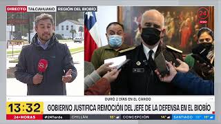 Gobierno justifica remoción del jefe de la Defensa en el Biobío: duró dos días en el cargo