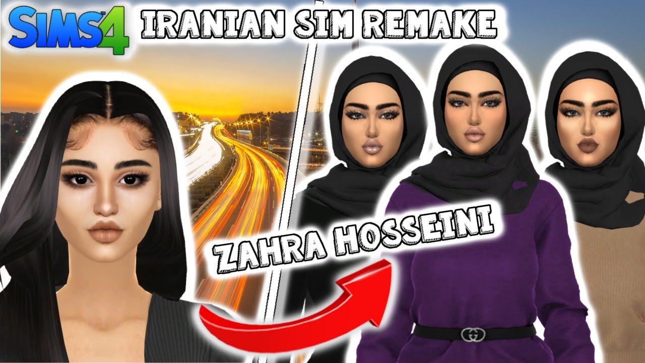 Iranian Inspired Sim Remake - Sims 4 CAS + CC Folder & Sim Download ...