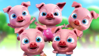 Five Little Piggies, Learn To Count and Kids Educational Rhymes