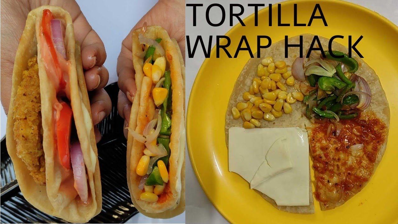 TIK TOK Trending Tortilla Wrap Hack| 2 ways tortilla Wraps Indian style| Easiest Wrap| Quesadilla