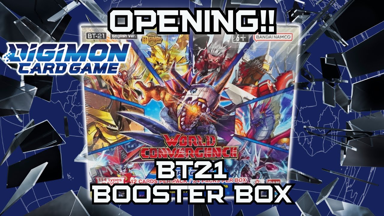 Digimon BT21 World Convergence Booster Box Opening
