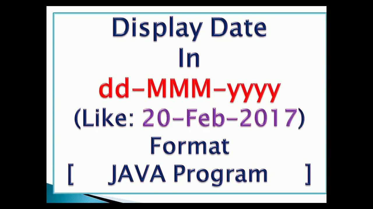 Display date