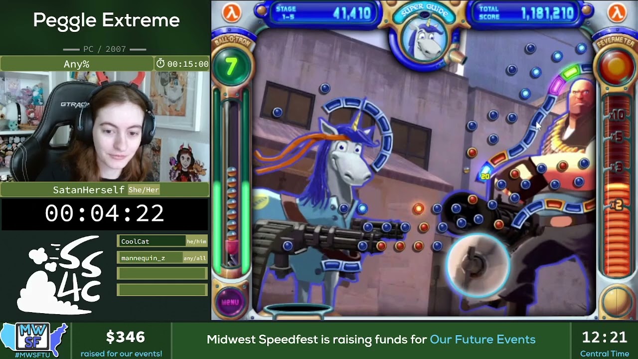 Midwest Speedfest: Tune Up - Peggle Extreme Any% by satanherself