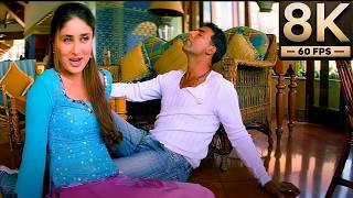 Gela Gela Gela Dil Gela Gela | 8K Full Video | Kareena, Akshay | Adnan Sami,Sunidhi Chauhan| Aitraaz