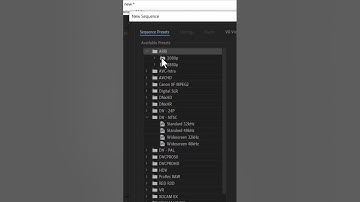 Best #premierepro 1080p Sequence Settings #premiereproshortcuts