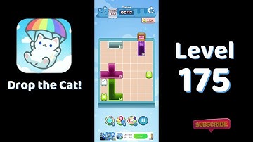 🎮 Drop the Cat! Level 175 Walkthrough | Fun Candy Puzzle Challenge 🐱
