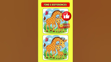 Find 3 differences! #shorts