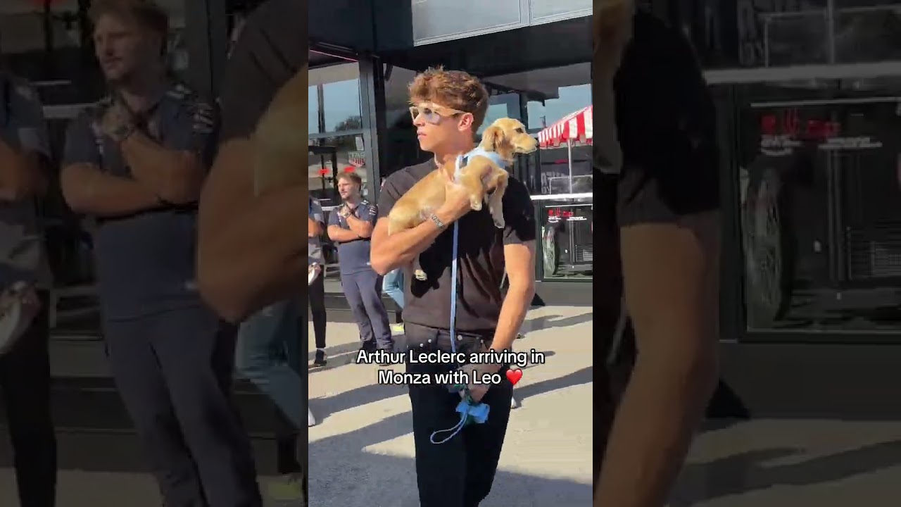 Arthur Leclerc with Leo in Monza 🫶