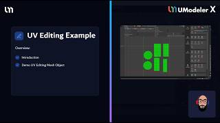 UModeler X Example of using UV Editing tools
