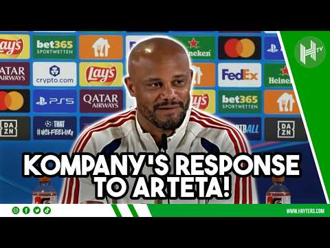 Vincent Kompany RESPONDS to Mikel Arteta | Champions League
