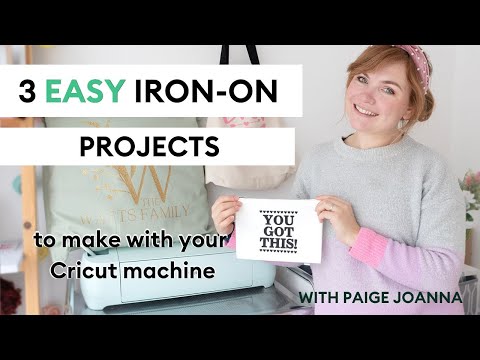 3 Easy Cricut Iron-On Projects