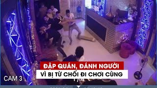 Rủ nữ nhân viên đi chơi không thành, nhóm côn đồ đánh người, đập phá quán karaoke screenshot 2