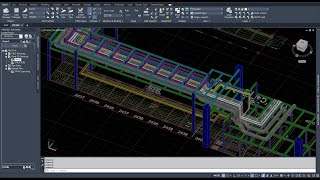 [AP3D] PIPE RACK PIPING-5 (Autocad Plant 3D Tutorial - Piping-2)