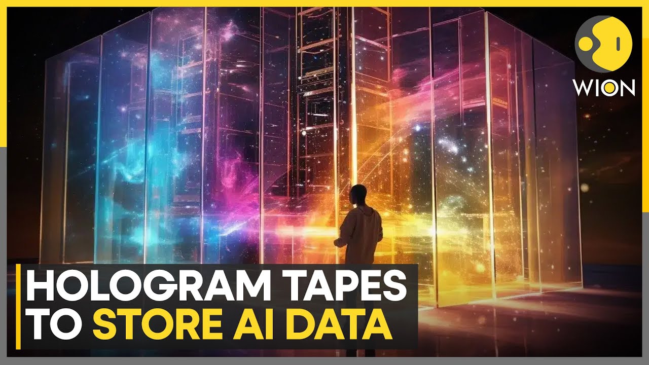Holomen Data Collection Holomem Unveils Low-Power Holographic Data Tape | WION Pulse - YouTube