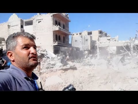 شاهد الدمار من داخل سوق معرة النعمان الشعبية جراء غارات روسية