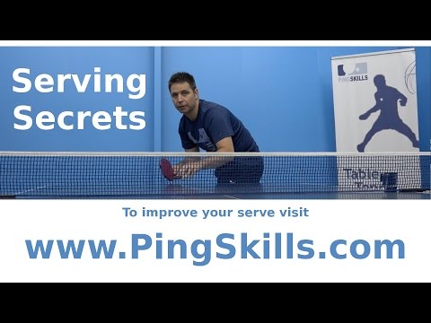Serving Secrets Introduction | PingSkills | Table Tennis