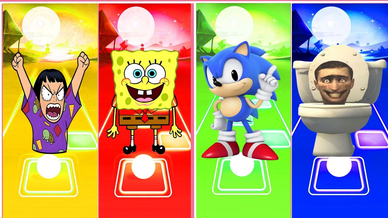 🚽🔥 Skibidi Toilet vs Sonic ⚡💥 EPIC Coffin Dance Battle | Tiles Hop 🎵 Part 23 😱 🚀