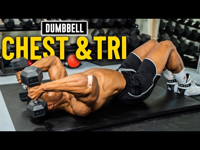 30 Minute Dumbbell Chest & Triceps Workout (No Bench)