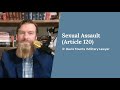 Military Sexual Assault - Article 120