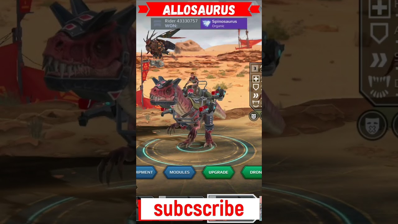 Allosaurus Organic - Jurassic monster world  