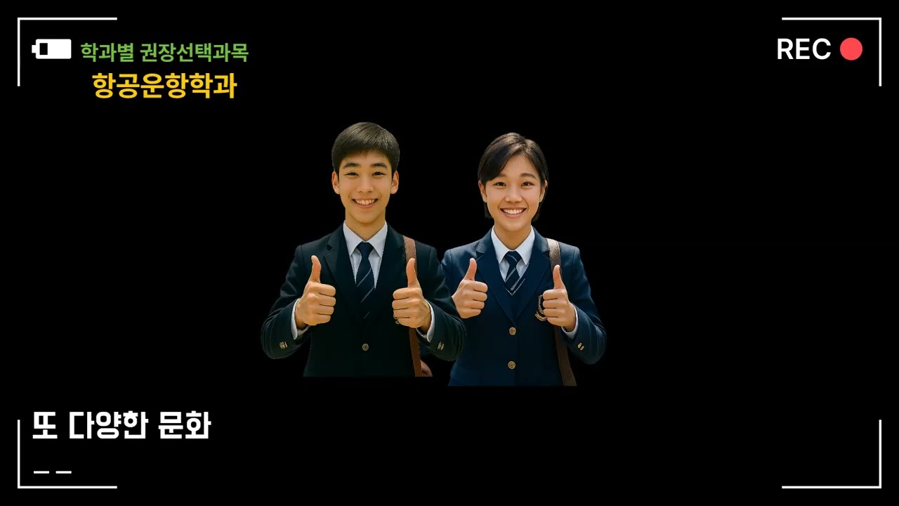 항공운항학과 권장 선택과목 안내