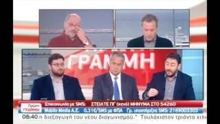 Ο Νίκος Ανδρουλάκης στην εκπομπή "Πρώτη Γραμμή"